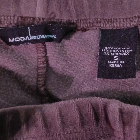 Moda International Vintage Y2K gray low rise velour legging pant. Size S - Picture 5 of 5